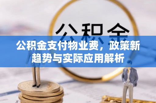 蒸湘公积金支付物业费，政策新趋势与实际应用解析