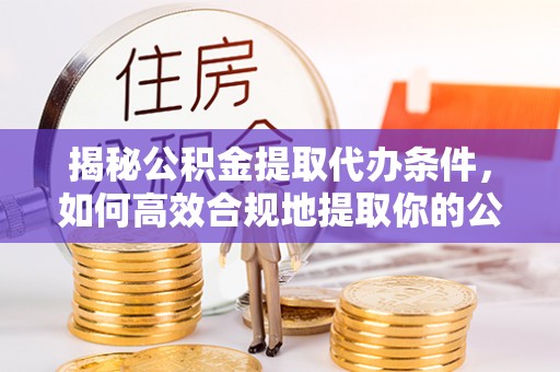蒸湘揭秘公积金提取代办条件，如何高效合规地提取你的公积金