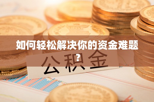 蒸湘如何轻松解决你的资金难题？