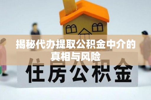 蒸湘揭秘代办提取公积金中介的真相与风险