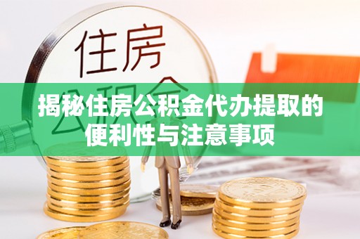 蒸湘揭秘住房公积金代办提取的便利性与注意事项