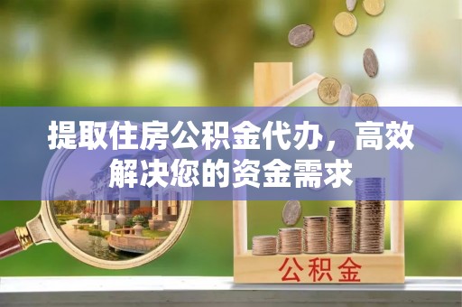 蒸湘提取住房公积金代办，高效解决您的资金需求