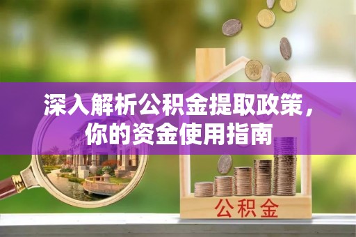 蒸湘深入解析公积金提取政策，你的资金使用指南
