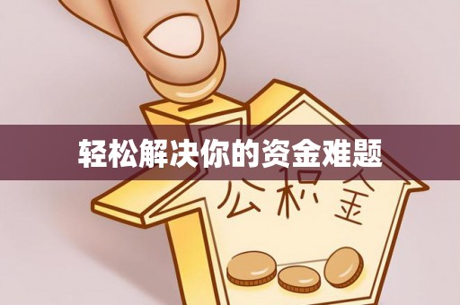 蒸湘轻松解决你的资金难题