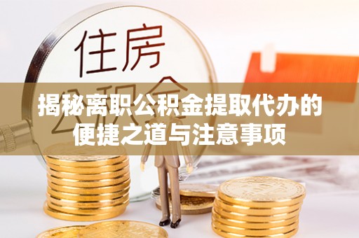 蒸湘揭秘离职公积金提取代办的便捷之道与注意事项