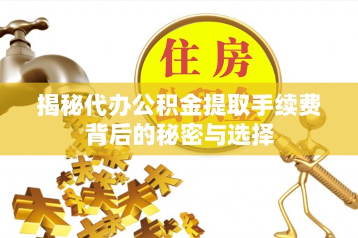 蒸湘揭秘代办公积金提取手续费背后的秘密与选择