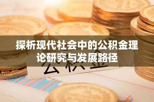 蒸湘探析现代社会中的公积金理论研究与发展路径