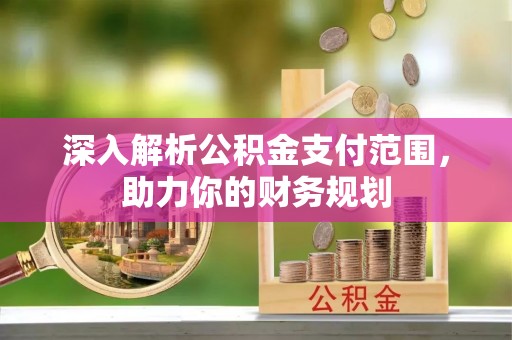 蒸湘深入解析公积金支付范围，助力你的财务规划