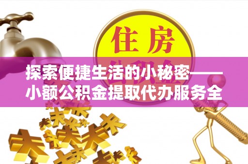 蒸湘探索便捷生活的小秘密——小额公积金提取代办服务全解析