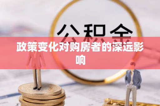蒸湘政策变化对购房者的深远影响