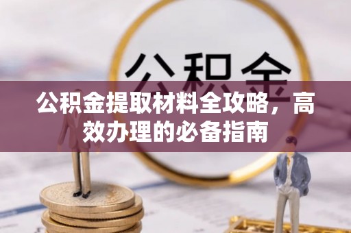 蒸湘公积金提取材料全攻略，高效办理的必备指南