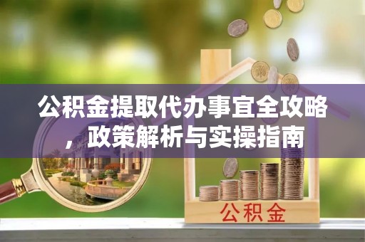 蒸湘公积金提取代办事宜全攻略，政策解析与实操指南