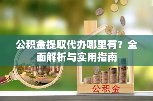 蒸湘公积金提取代办哪里有？全面解析与实用指南