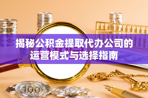 蒸湘揭秘公积金提取代办公司的运营模式与选择指南