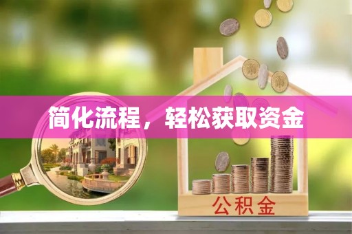 蒸湘简化流程，轻松获取资金