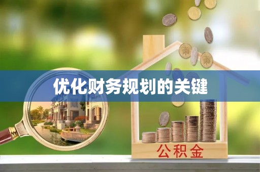 蒸湘优化财务规划的关键