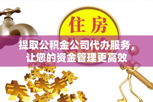 蒸湘提取公积金公司代办服务，让您的资金管理更高效