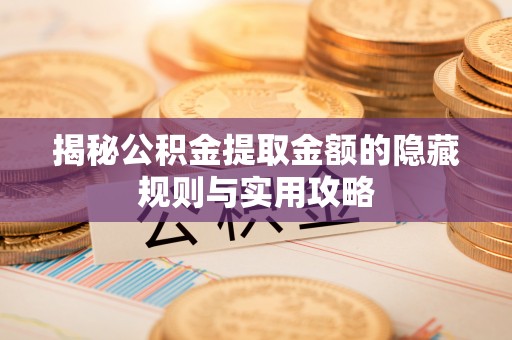 蒸湘揭秘公积金提取金额的隐藏规则与实用攻略