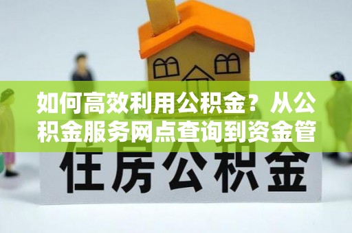 蒸湘如何高效利用公积金？从公积金服务网点查询到资金管理全攻略
