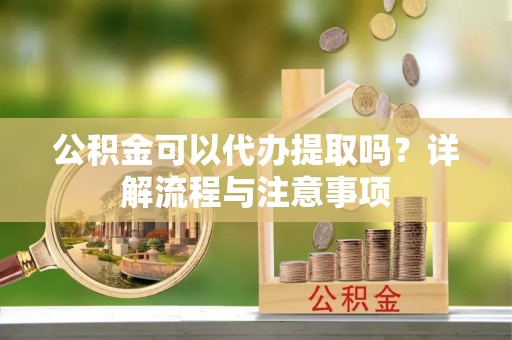蒸湘公积金可以代办提取吗？详解流程与注意事项