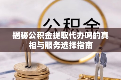 蒸湘揭秘公积金提取代办吗的真相与服务选择指南