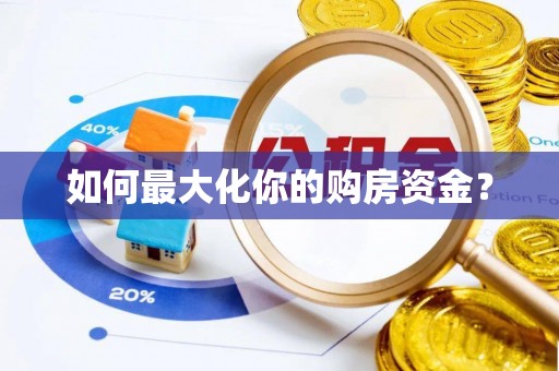 蒸湘如何最大化你的购房资金？