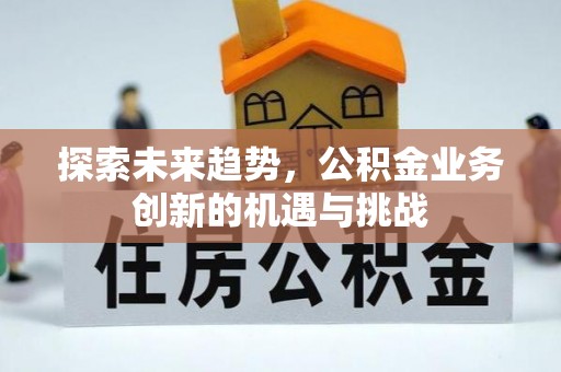 蒸湘探索未来趋势，公积金业务创新的机遇与挑战