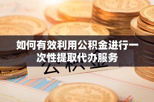 蒸湘如何有效利用公积金进行一次性提取代办服务