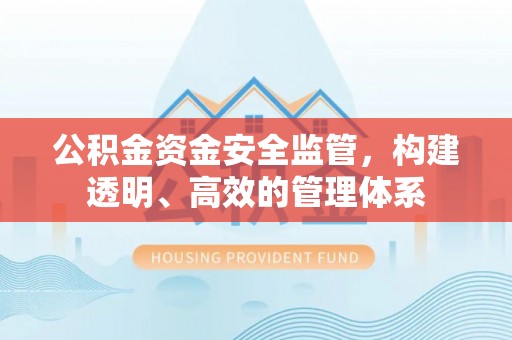 蒸湘公积金资金安全监管，构建透明、高效的管理体系