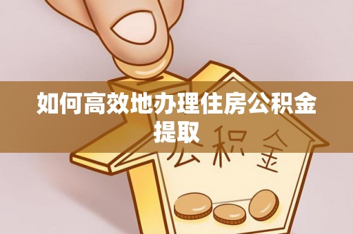 蒸湘如何高效地办理住房公积金提取